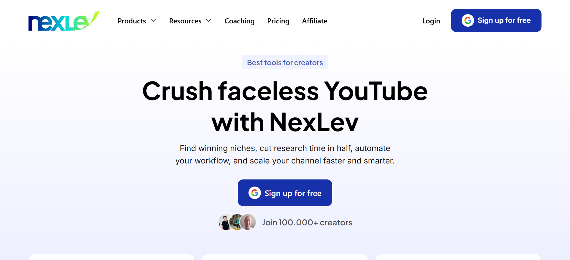 NexLev screenshot