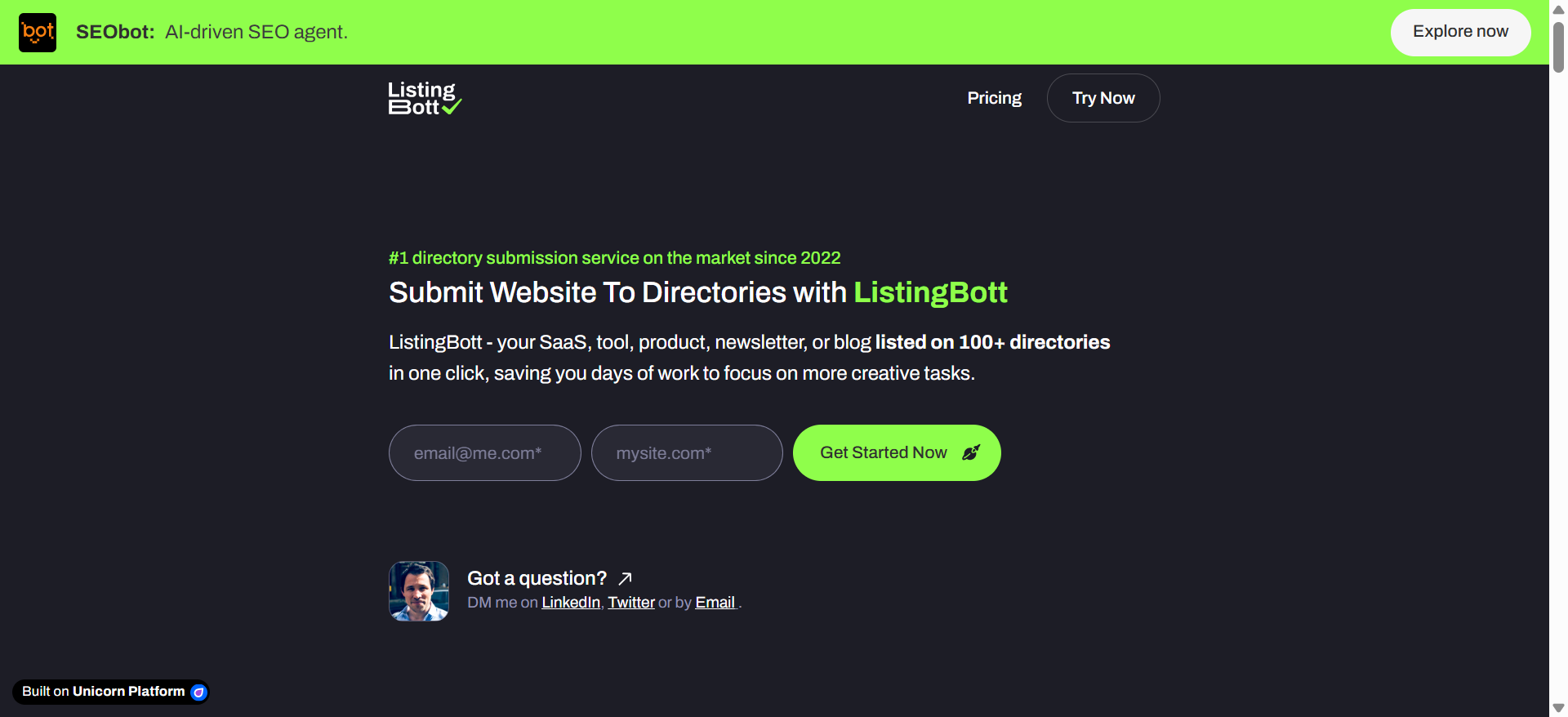 ListingBott screenshot