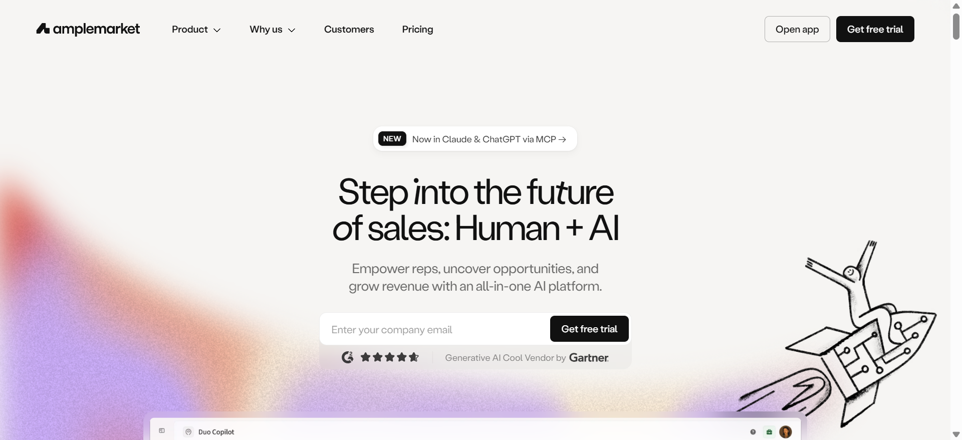 Amplemarket screenshot
