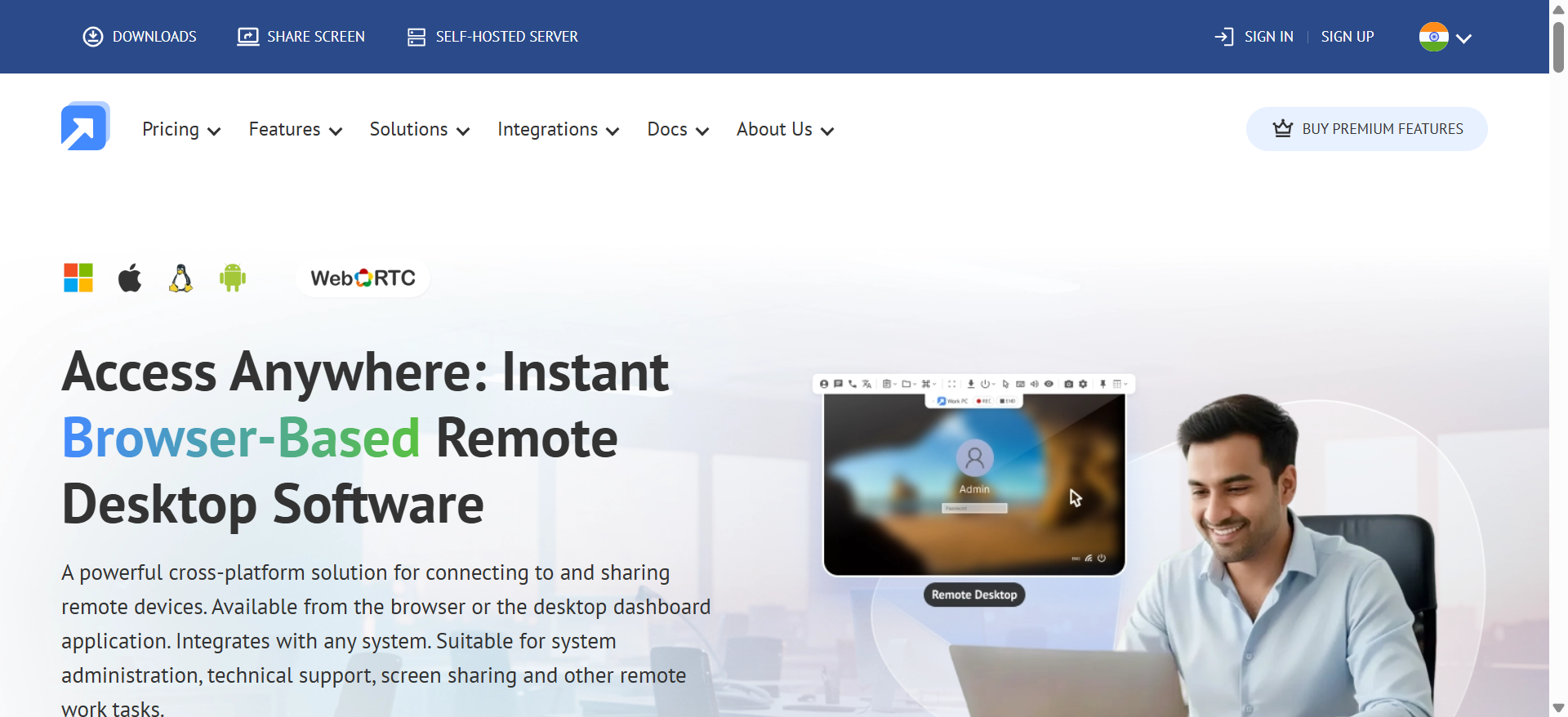 Getscreen screenshot